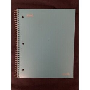 College Ruled Spiral Notebook With Pocket | Blue Front Cover | 26 Sheets